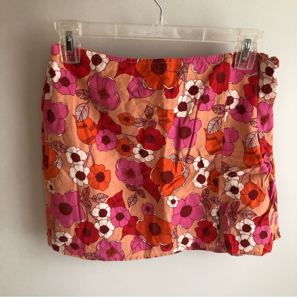 Urban Outfitters Rosie Notched Pelmet Mini Skirt